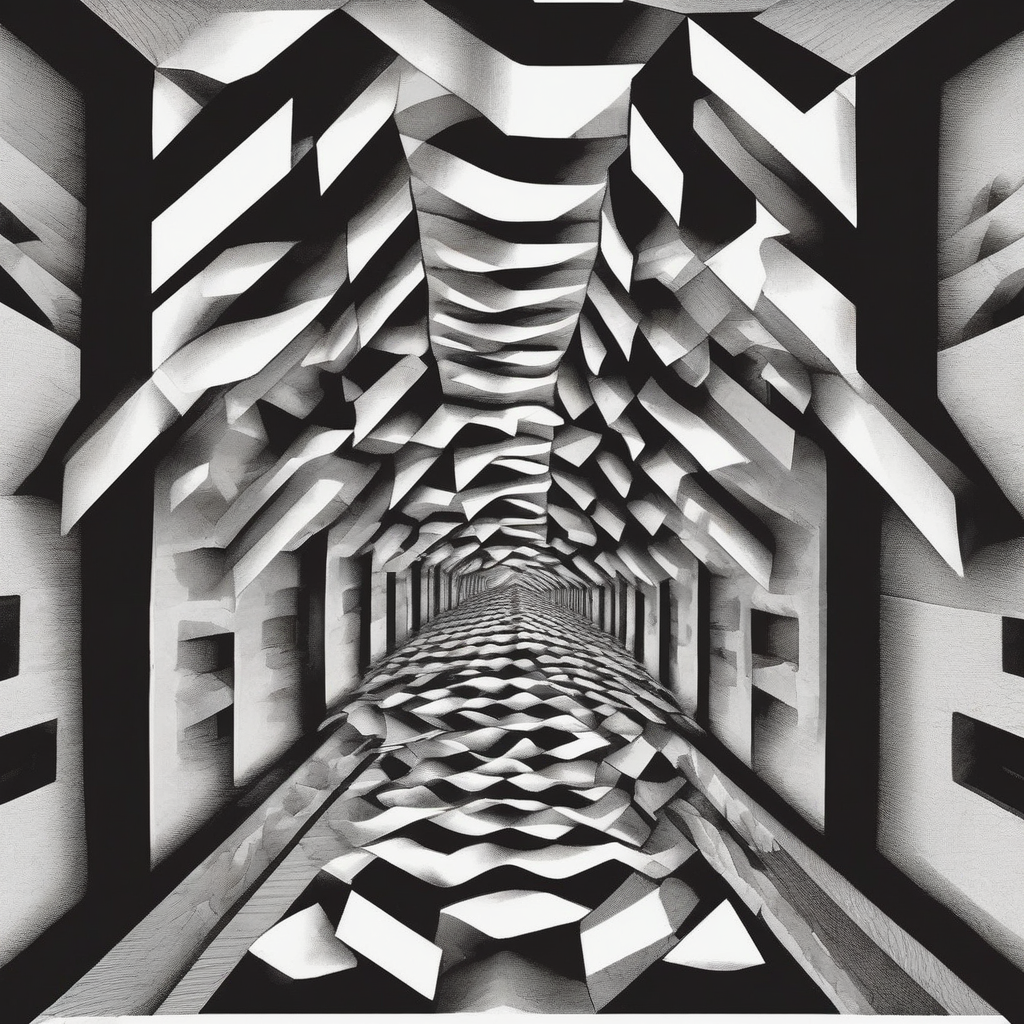 KREA AI - Create a graphic design inspired by M.C. Escher's ...