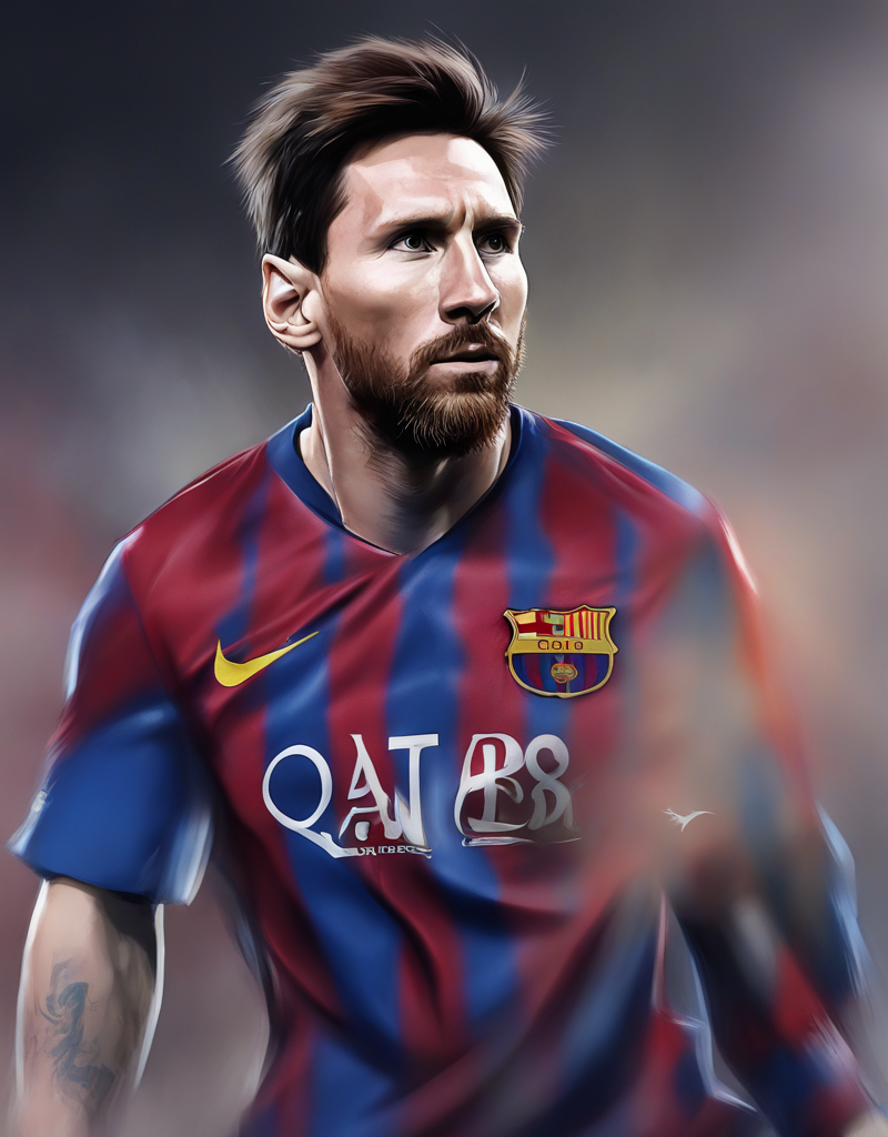 KREA AI - lionel messi concept art portrait