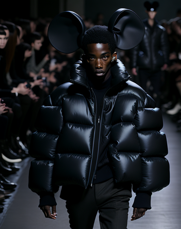 Balenciaga Inflatable Puffer Jacket in Black