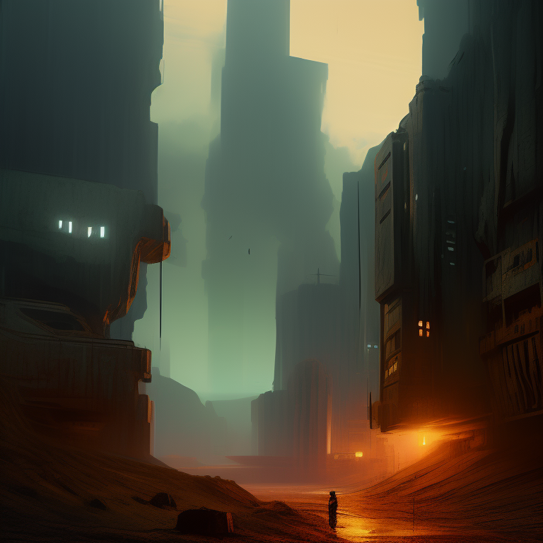 KREA AI - Dystopian wasteland inspired by Blade Runner 2049 ...