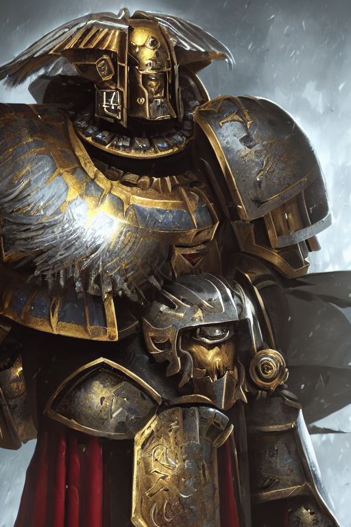 Krea Ai Armor Portrait Heros Warhammer 4 0 K Horus Heresy