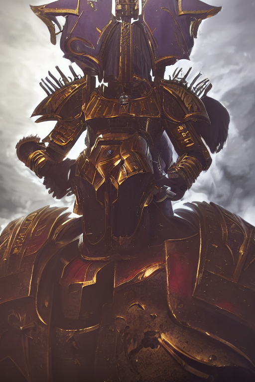 Krea Ai Queen Portrait Heros Warhammer 4 0 K Horus Heresy